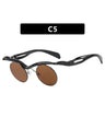 Half-rimmed Round Sunglasses