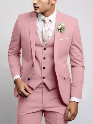 Slim-fit Wedding Suit 3-piece Sets Set