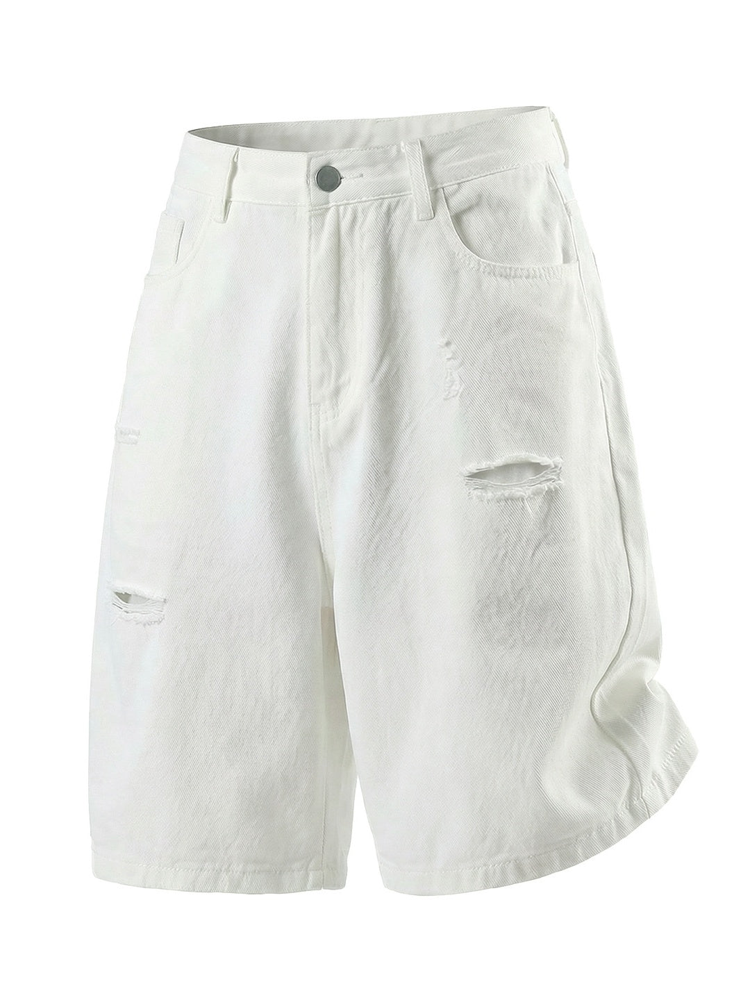 Hole Denim Five Points Shorts