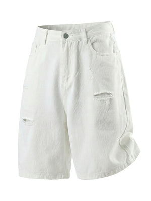 Hole Denim Five Points Shorts