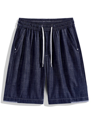 Retro Patchwork Color-blocked Tooling Five Points Shorts