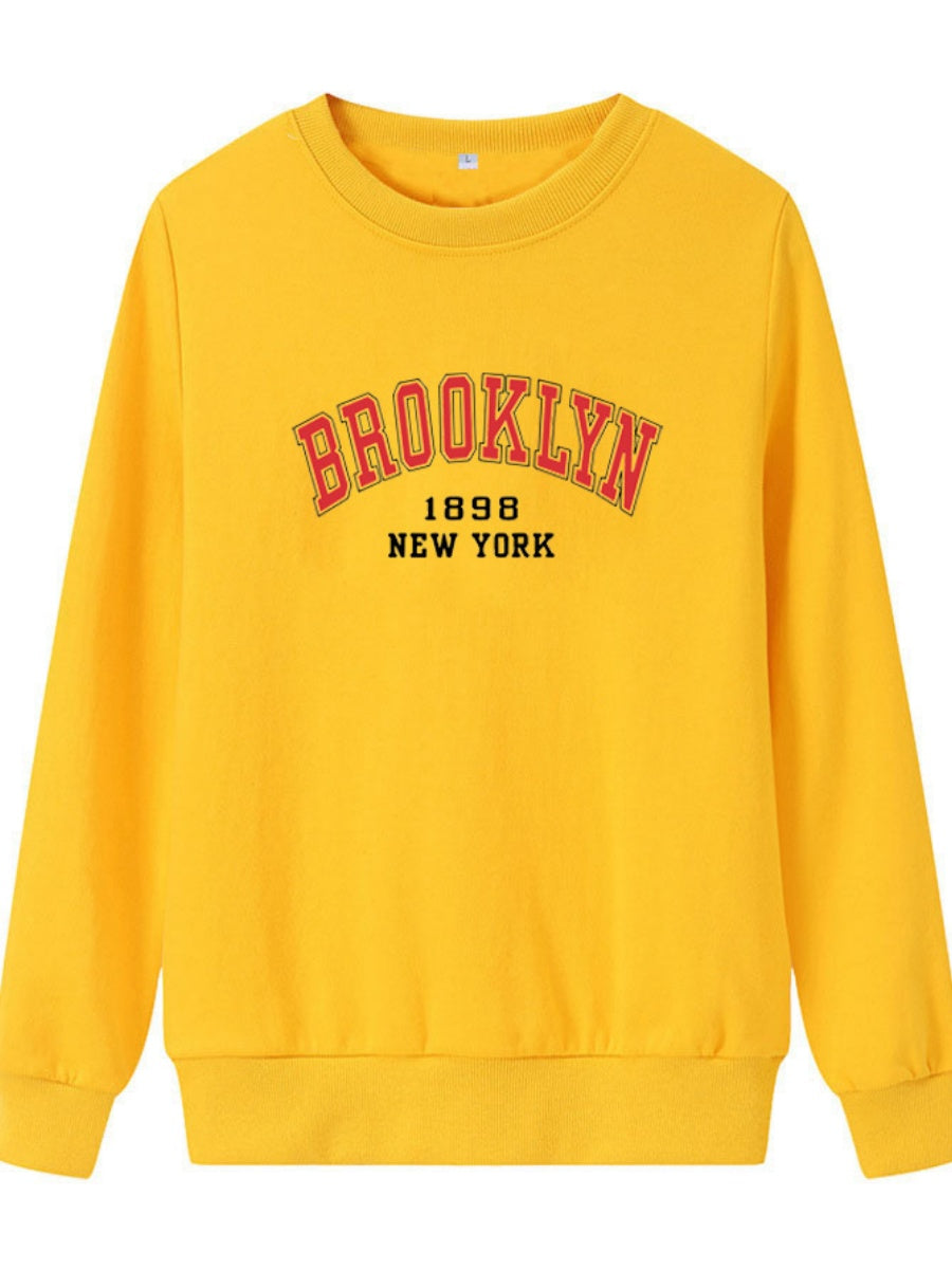 Liber Autumn Women's Printed Letter Sweatshirts&Hoodies