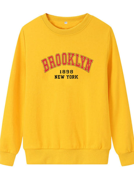 Liber Autumn Women's Printed Letter Sweatshirts&Hoodies