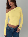 Liber Summer Women's Asymmetrical Solid Color T-shirts
