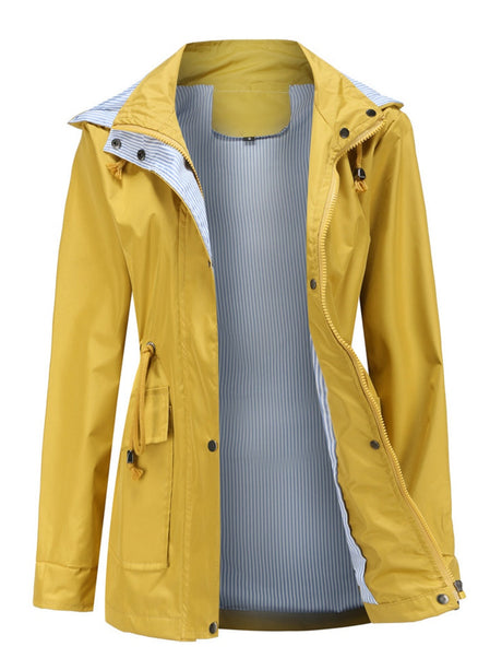 Removable Cap Water Proof Pocket Hooded Jackets