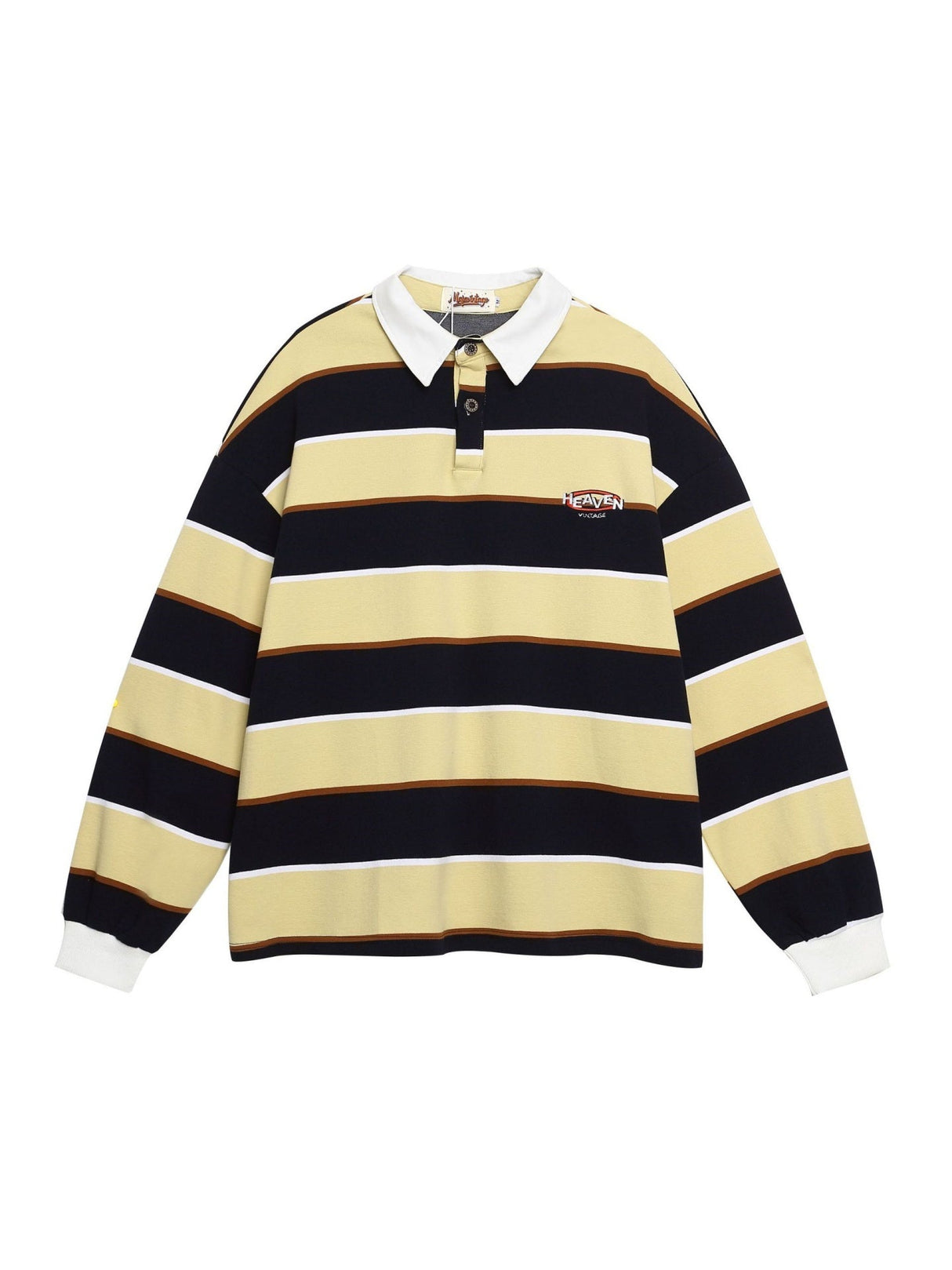 Liber Autumn Neutral wear Contrasting colors Stripes Polo Shirts