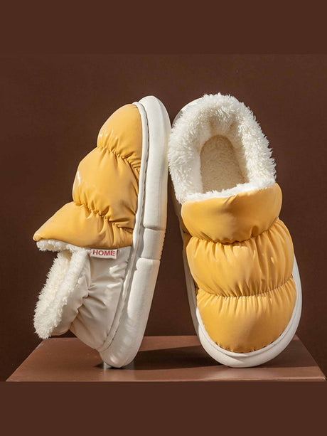 Colorblock Pleated Flats