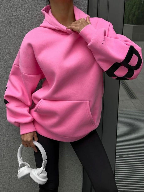 Liber Autumn Women's Letter Sweatshirts&Hoodies