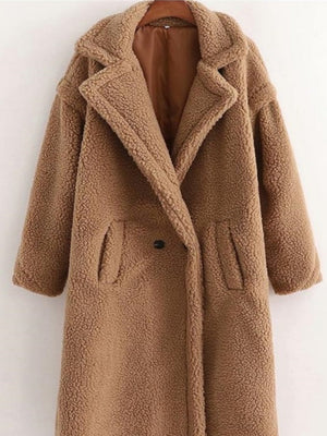 Thickened Warm Long-sleeved Long Coat