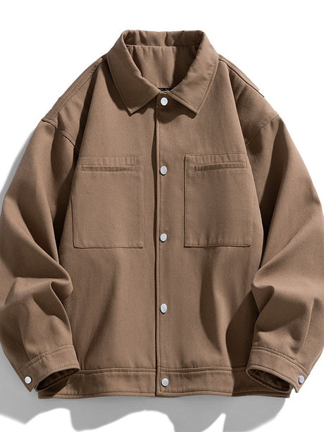 Liber Autumn Men's Solid Color Jackets