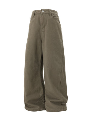 Liber Autumn Men's None Solid Color Pants