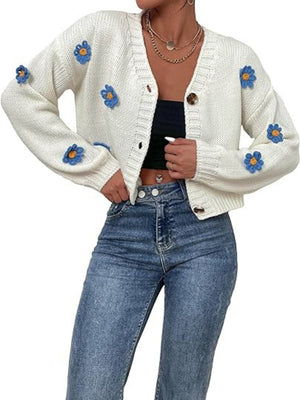 3D Flowers Cardigans