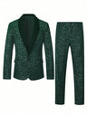 Shiny Banquet Handsome Suit 2-piece Sets Set