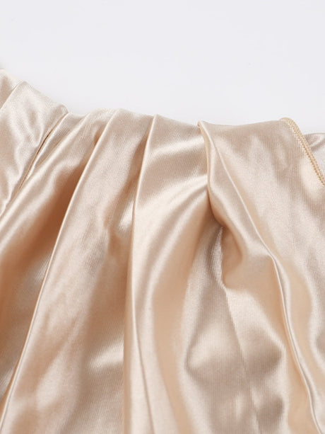 Liber Autumn Women's Slit Solid Color Midi Dresses