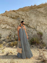 Halter 3D Crochet Lace Maxi Dresses