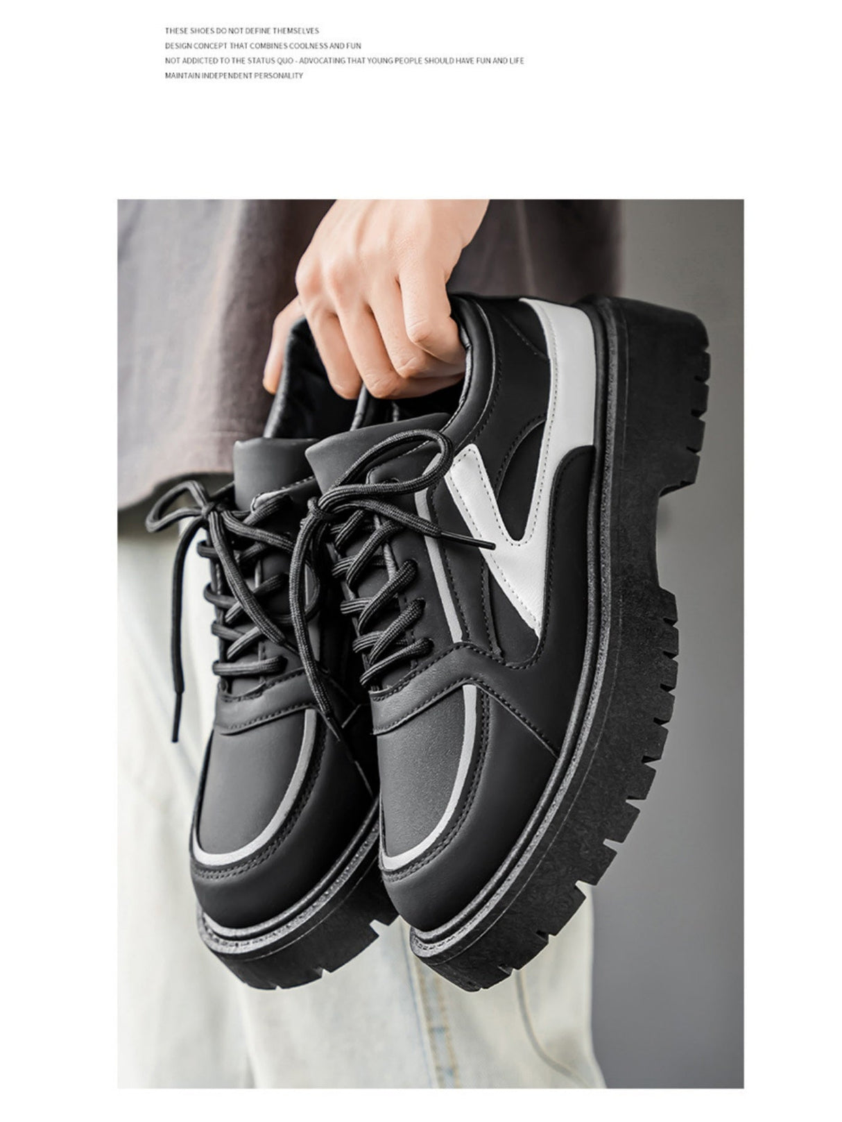 Liber Four Seasons Colorblock Men's Flat Shoes