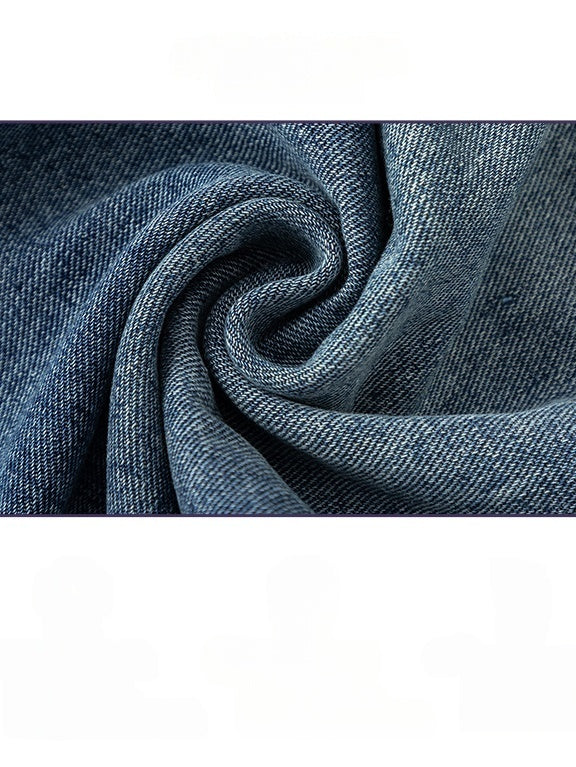 Liber Autumn Men's Pocket decoration Jeans