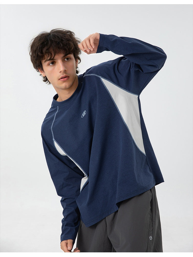 Liber Autumn Men's Patchwork T-shirts
