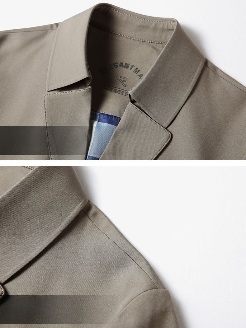 Business Single-Breasted Leisure Trench Coats