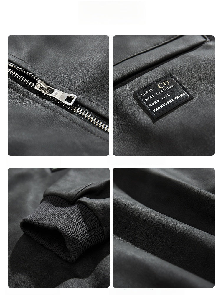 Vestes rétro en PU vieilli