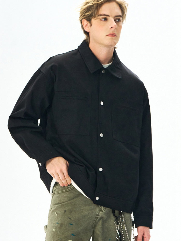 Liber Autumn Men's Solid Color Jackets