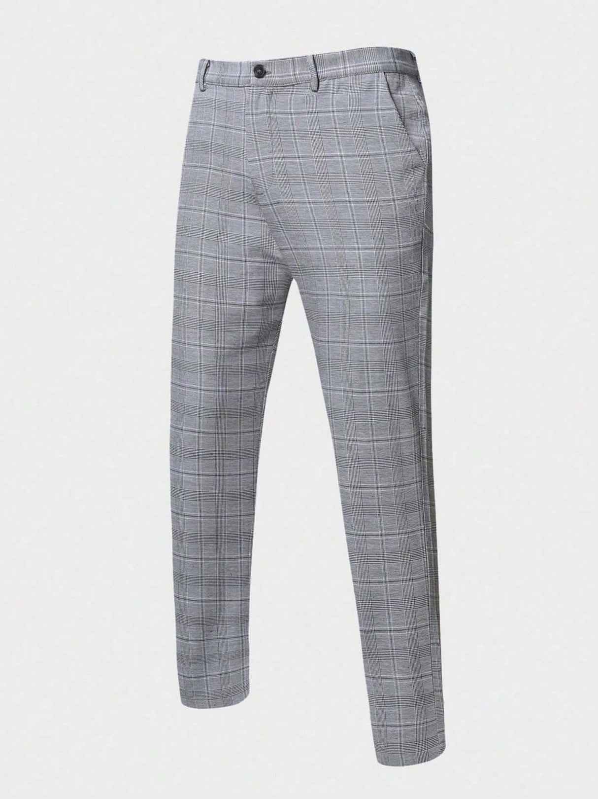 Plaid Slim-fit Business Suit 2-piece Sets Set