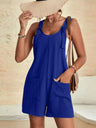 Pocket Loose-fit Blended Strap Jumpsuits&Bodysuits