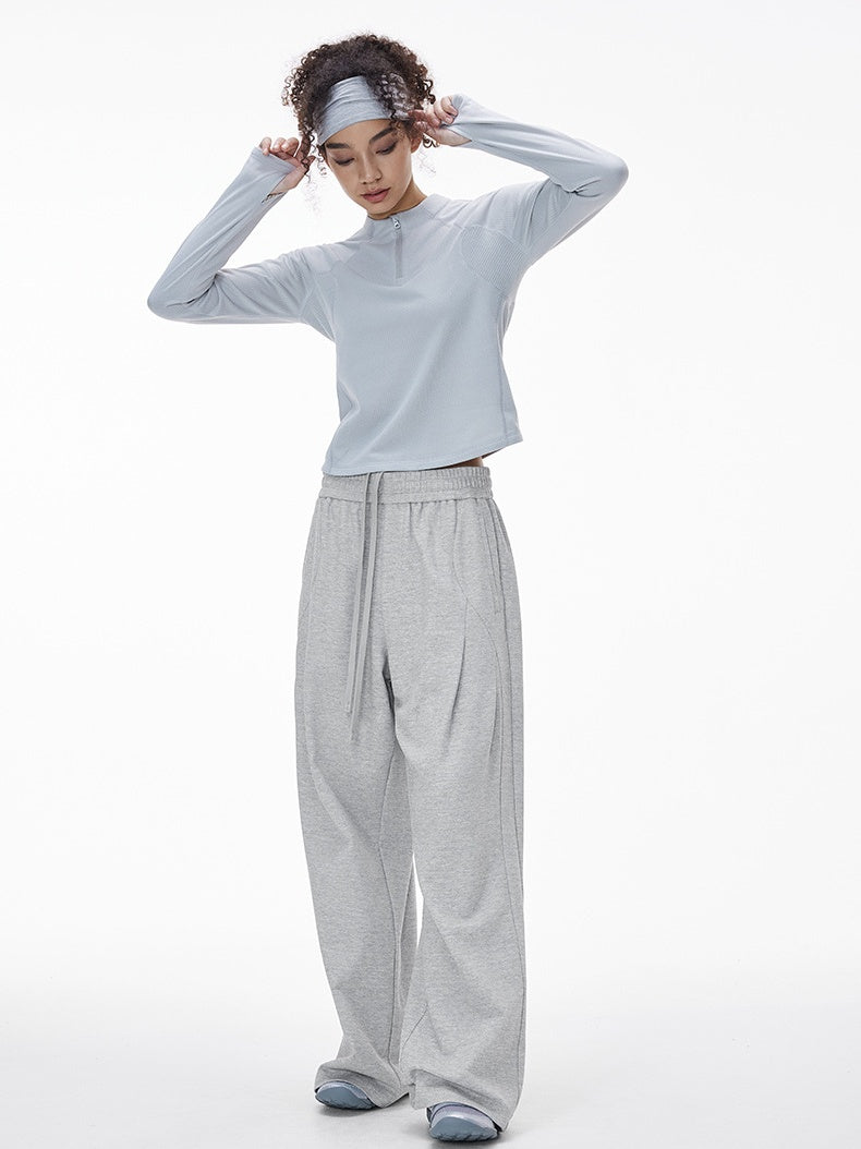 Liber Autumn Neutral wear Solid Color Pants