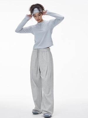 Liber Autumn Neutral wear Solid Color Pants