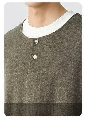 Layered-look Breathable Loose-fit T-shirts