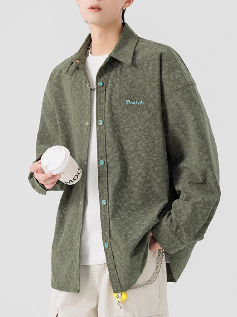 Printed Embroidery Corduroy Wear-resistant Shirts