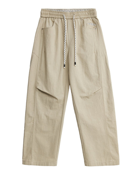 Loose-fit Simple Versatile Straight-fit Pants