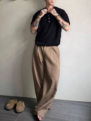 Henry's Collar Stripes T-shirts