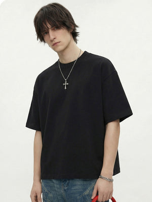 Color-blocked Cropped T-shirt