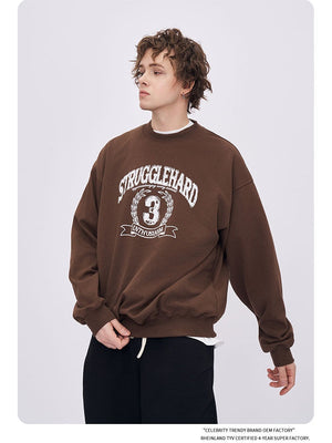 Liber Autumn Neutral wear Printed English Sweatshirts&Hoodies