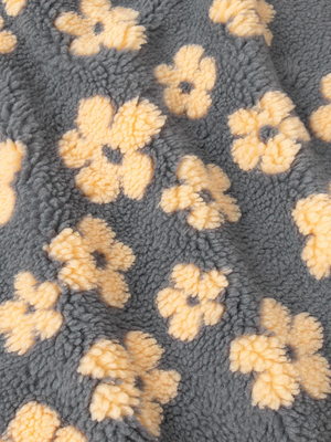 Fleece Flowers Keep Warm Pocket Sweatshirts&Hoodies