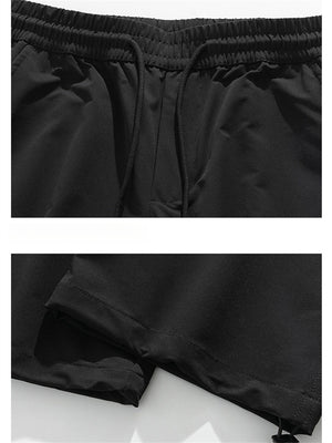 Liber Spring Men's Multiple pockets Solid Color Cargo Trousers