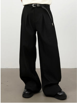 Classic Wide-leg A-shape Dress Pants Pants