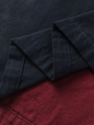 Wasteland Style American Jersey Fake Two Pieces Embroidery Polo Shirt