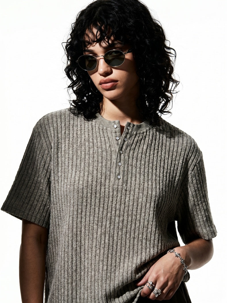 Old Money Style Retro Solid Color T-shirts