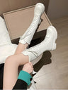 Retro Lace-up Riding Boots For Women