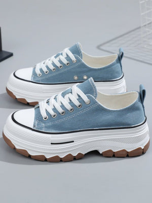 Women's Canvas Thick-soled Casual Sneakers
