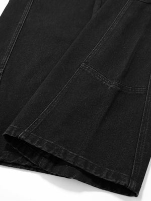 Three-dimensional Tailoring Cleanfit Black Machete Leisure Jeans