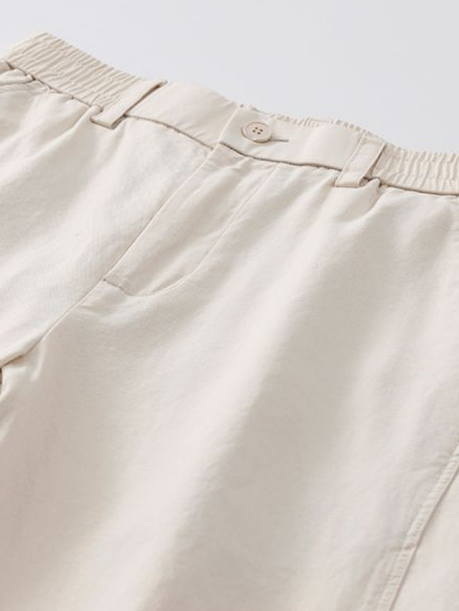 Loose-fit Drape Patchwork Pants