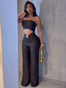 Navel Tube Top Jumpsuits