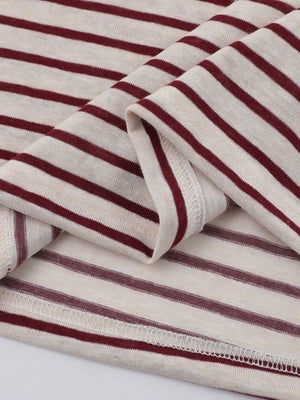 Color-blocked Stripes Loose-fit T-shirts