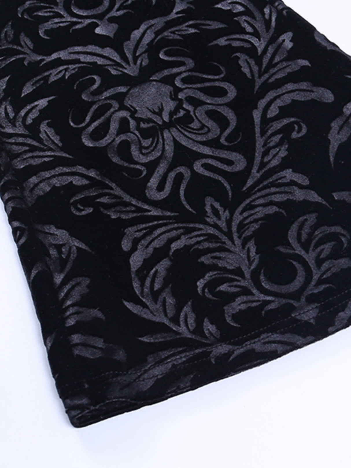 Y2K Embossed Velvet High-waisted Flared Pants Slimming Pants