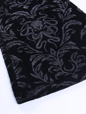 Y2K Embossed Velvet High-waisted Flared Pants Slimming Pants