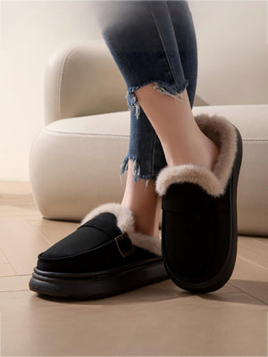 Solid Color Thick-soled Slippers