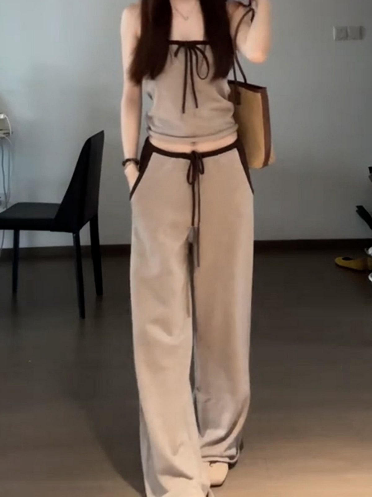 Korean Style Simple And Gentle Two-piece Set